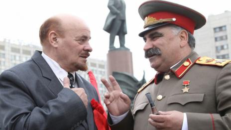 Ленин и Сталин се сбиха в Москва