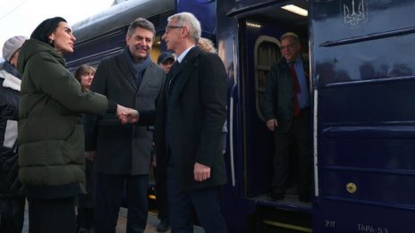 Николай Денков е на визита в Украйна