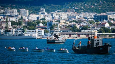 Студентите по военна медицина участваха в Спартакиадата по морски спортове