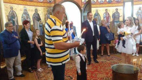 Бойко Борисов кръсти внуците си