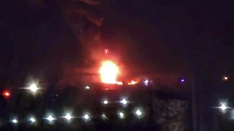 Голям пожар пламна край Варна снощи 