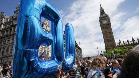 Лондончани на масов протест срещу Brexit-а