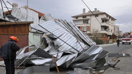 Вследствие на силния вятър в столицата са постъпили близо 50 сигнала