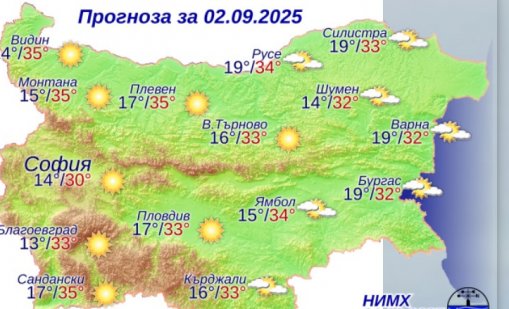 Какво време ни очаква във вторник?