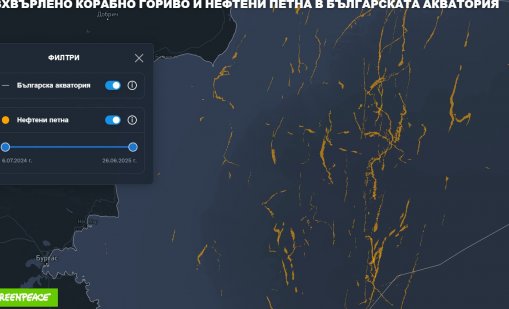 Над 170 петна от нефт са открити в българската акватория на Черно море за година