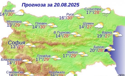 Какво време ни очаква в сряда?
