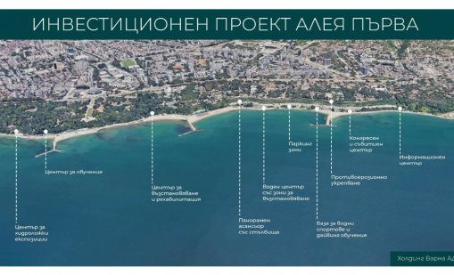 „Холдинг Варна“ разкрива концепцията за развитие на крайбрежната алея