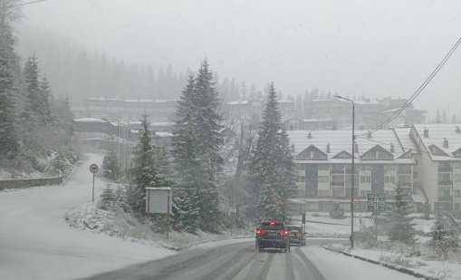 Снежната покривка в Пампорово е близо 10 сантиметра