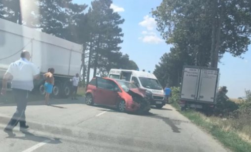 Двама пострадаха при верижната катaстрофа по пътя Добрич-Балчик