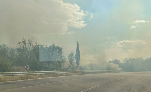 Лумна пожар до Провадия