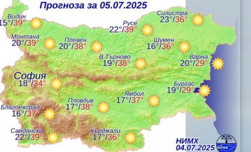 Какво време ни очаква в събота?