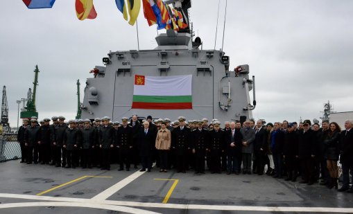 ВМС прие тържествено новия патрулен кораб "Храбри" във Варна 