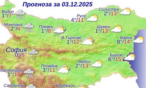 Какво време ни очаква в сряда?