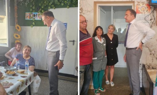 Гуцанов с изненадваща проверка на Дома за хора с деменция в Бистрилица