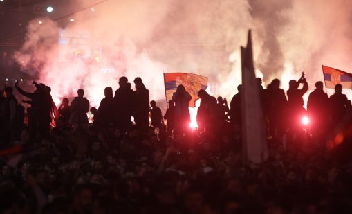 Сърбия не спа след изборната победа на студентите