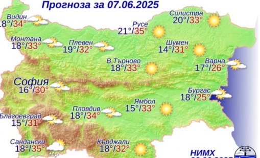 Какво време ни очаква в събота?