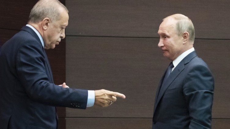 Приключи срещата на четири очи между Путин и Ердоган в Москва