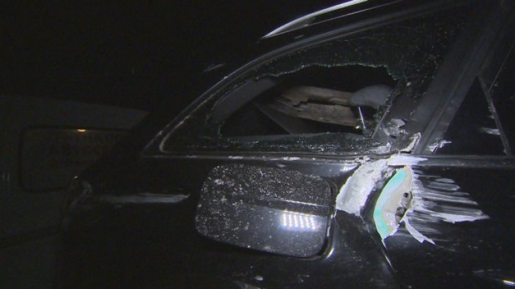 Скала удари автомобил на АМ "Струма"