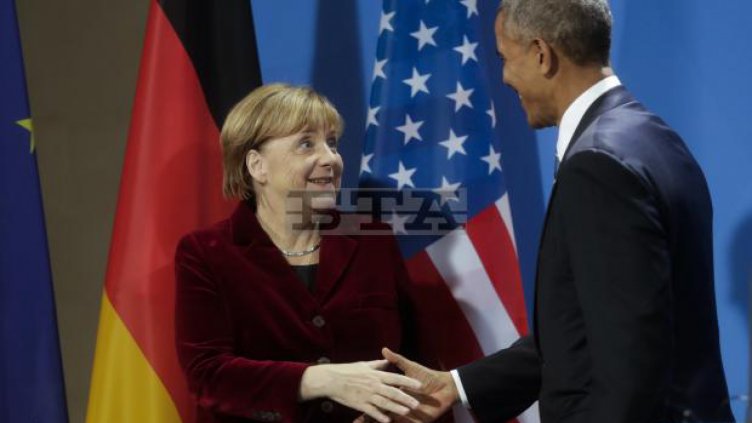Меркел благодари на Обама за 8-те години приятелство
