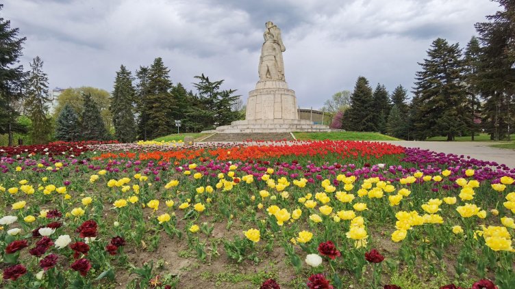 Пролет: Цветна феерия в Морската градина на Варна (СНИМКИ)