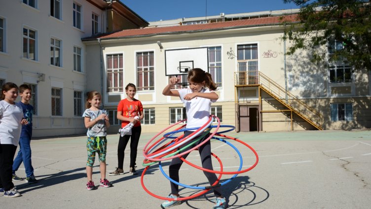 ОУ П.Р.Славейков се включи символично в Европейската седмица на спорта