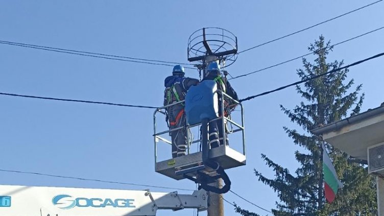 Монтираха платформи за щъркелови гнезда по стълбовете в Северна България (СНИМКИ)