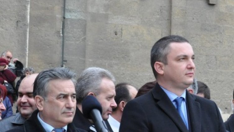 Кметът на Варна Иван Портних (вдясно) и  председателят на Общинския съвет Иван Луков.