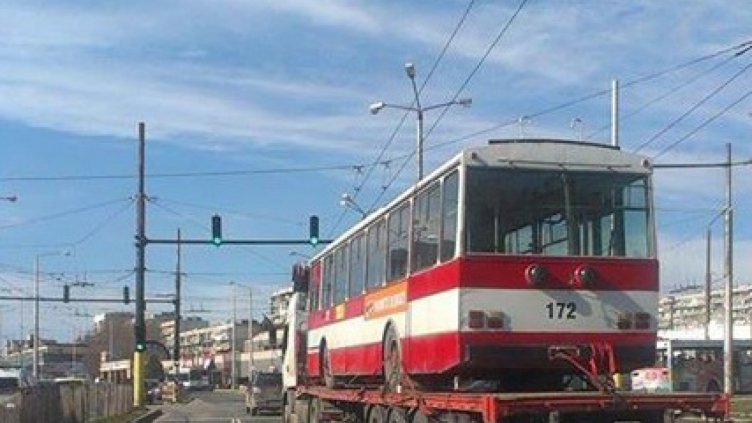 Пратихме старите тролейбуси в Хасково