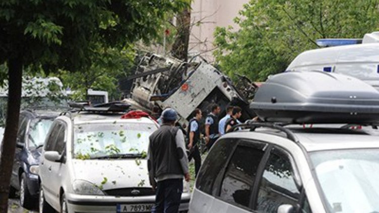 Български автомобил на мястото на взрива в Истанбул