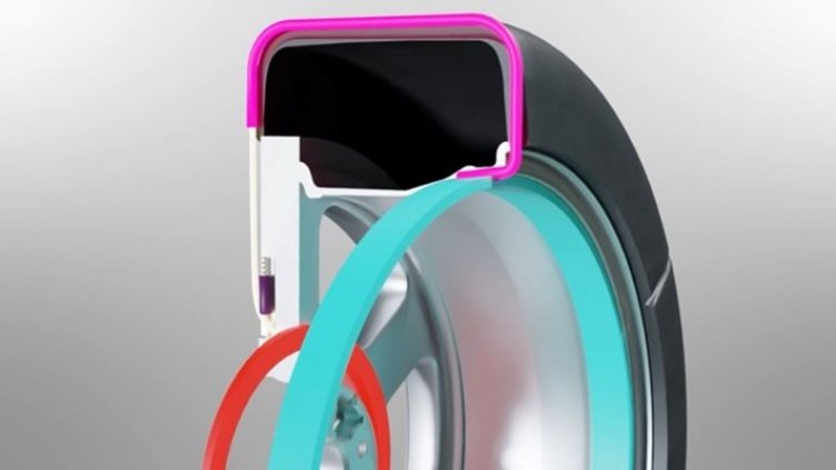 Изобретиха гуми с вградена верига за зимни условия