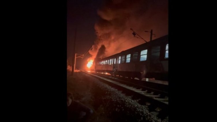 Фас подпали бързия влак София – Варна