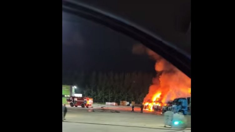 Запалиха 8 тира на роден бизнесмен (ВИДЕО)