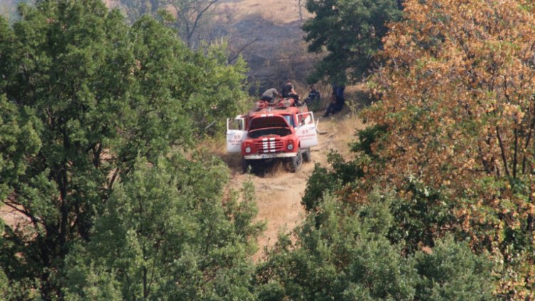Възрастен мъж едва не изгоря в горски пожар