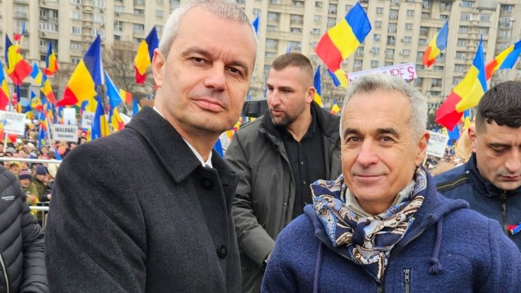 Костадинов участва в митинг за подкрепа на задържания кандидат-президент на Румъния