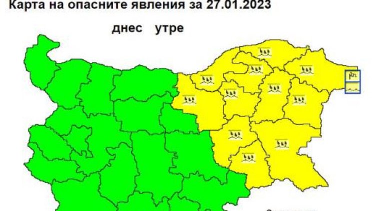 Жълт код за обилни валежи в 11 области и Варна е вътре. Внимавайте!
