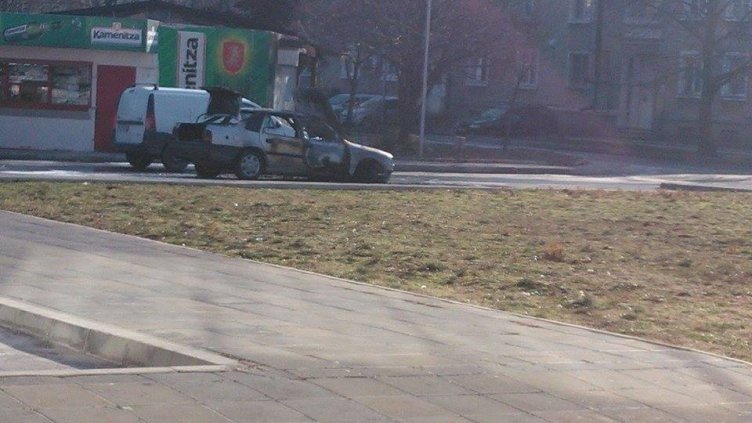 Кола горя в "Аспарухово" (СНИМКИ)