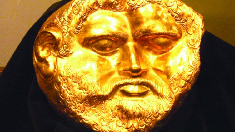 УНИКАЛНАТА ЗЛАТНА МАСКА, носител на информация за съществуването на огледални светове.