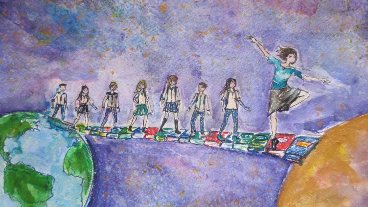 РИСУНКАТА, С КОЯТО ОСМОКЛАСНИЧКАТА МОНИКА ИВАНОВА ОТ ГПЧЕ “ЙОАН ЕКЗАРХ” впечатли журито.