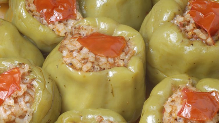 Вегетариански пълнени чушки