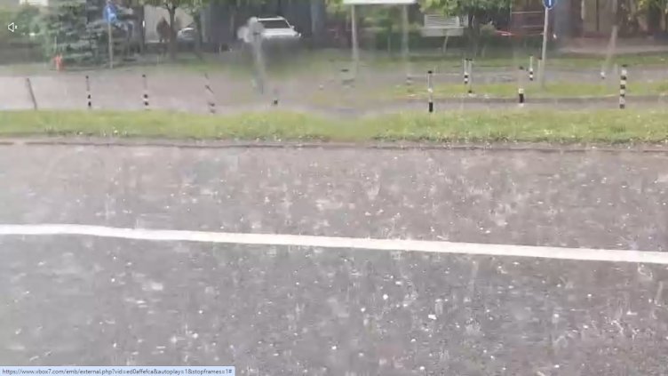 Мощна градушка се изсипа над София