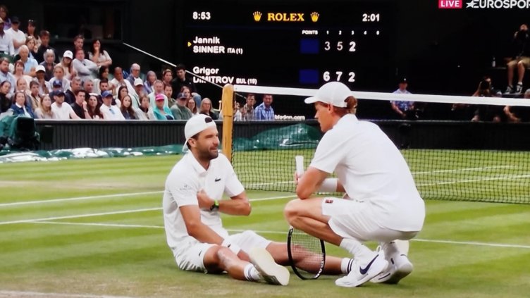 Шок за Гришо на "Уимбълдън"! Поведе с 2:0 на Синер, но се контузи