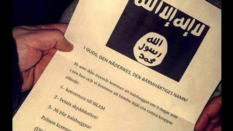 Джихад по пощата: Или ислям, или обезглавяване!