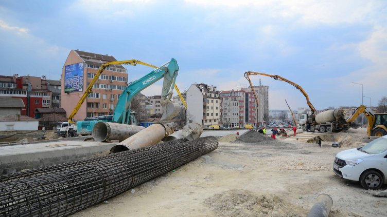 Готова е 95% от ВиК инфраструктурата по бул.„Левски“ във Варна