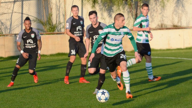 МАРИЯН ОГНЯНОВ СЕ ОТЧЕТЕ С ГОЛОВА АСИСТЕНЦИЯ в мача с ФК Тосно. Снимки chernomorepfc.bg