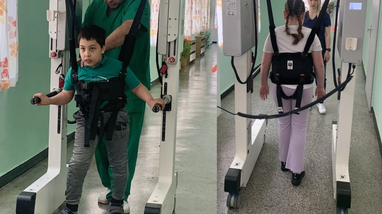 Домът за медико–социални грижи за деца във  Варна получи високотехнологичен робот за прохождане