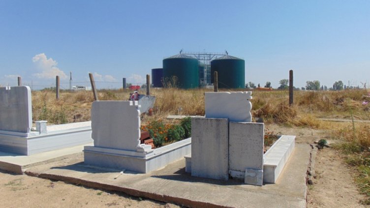 Централата за преработка на биомаса.