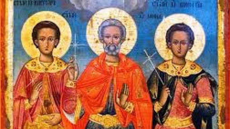 Почитаме  Светите мъченици Мина, Виктор и Викентий