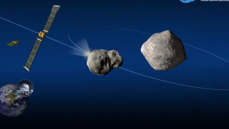 Днес: НАСА изстрелва космически кораб. Атакува астероид и го взривява