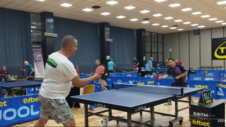 Рекордно участие в международния турнир по тенис на маса за ветерани във Варна