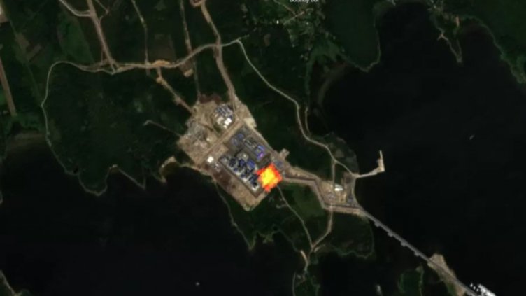 Русия изгаря голямо количество природен газ до границата с Финландия